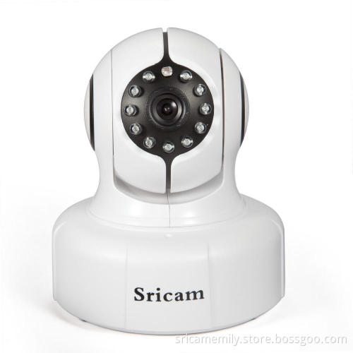 Sricam SP011 P2P Pan Tilt Indoor Local and Remote Record Playback Two Way Audio IP Camera with Micro SD Card Slot